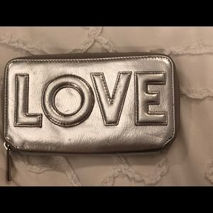 Gold Lisa Perry “Love” Wallet